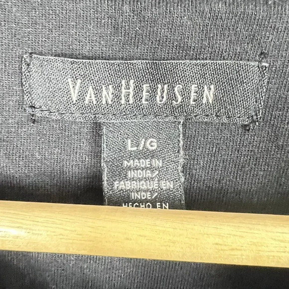 Van Heusen Flex Mens Pullover Sweater Gray 1/4 Zip Mock Neck Size Large - Picture 3 of 4